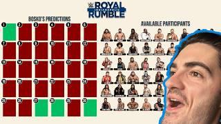 I Created a ROYAL RUMBLE WALL to Predict All 30 Entrants