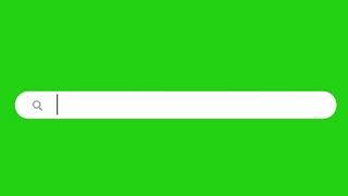 Web search bar icon loop Animation video green screen