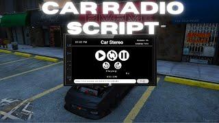 Car Radio FiveM│ Script Free │JG Drop