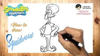 How to draw Squidward Tentacles step by step | SpongeBob SquarePants