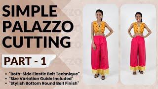 Simple Palazzo Cutting Guide | Rajarani Coaching's Sewing Tutorial