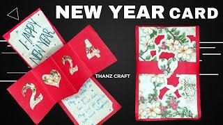  DIY | New Year Card - 2024 | Paper Craft | Thanz Craft 