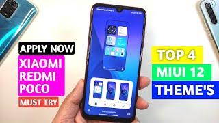 Miui 12 Top 4 Themes in January 2021| Beautiful & Customizable | Best Miui 12 Theme Xiaomi Devices 