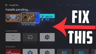 How to FIX The Install Pending Android TV Bug - Play Store App Stuck at Installing
