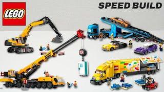 COMPILATION Lego City 2024 Truck, Construction Vehicles sets Speed Build