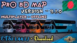 Pro BD Map 9.1.0 For Euro Truck Simulator 2 [ Review + Link ] - v1.44.1.7s Multiplayer + Offline |