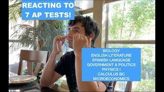 2020 AP SCORES REACTION: I Took 7 AP Tests!