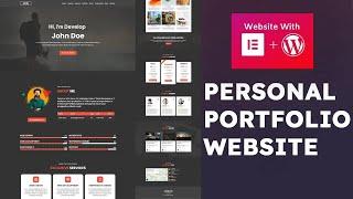 How To Make a FREE WordPress Portfolio Website With Elementor 2024 |Step by step tutorial