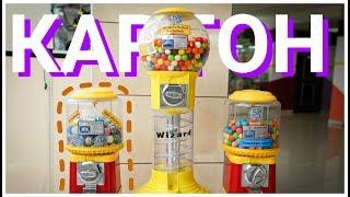 СВОИМИ РУКАМИ \\ АВТОМАТ для конфет и жвачек ИЗ КАРТОНА (ОГРОМНЫЙ) \\ DIY Gumball Machine Money.