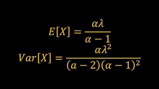 Mean and Variance of the Pareto Distribution