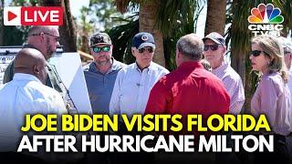 LIVE: Joe Biden Visits Florida After Hurricane Milton Devastating Damage | Florida News LIVE | N18G