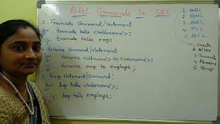 SQL||DDL Commands in SQL||DDL Statements or Commands of SQL in Telugu||Telugu Scit Tutorial