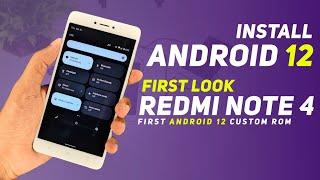 Install Android 12 On Redmi Note 4 | Arrow OS | First Android 12 Custom Rom | Full Review