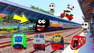 TEBAK GAMBAR LUCU KERETA INDONESIA,MENEMUKAN LOKOMOTIF TRAIN EATER