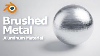 How to make brushed aluminum material in Blender, procedural metal texture