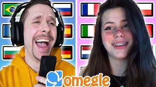 Singing Famous Songs in 10 Different Languages on Omegle