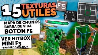 MEGA TOP 15 TEXTURAS ÚTILES PARA MINECRAFT PE 1.19! - Texturas para Minecraft Bedrock 1.19