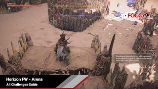 Horizon Forbidden West - All Arena Challenges Guide (Completed Arena Challenge Set trophy)