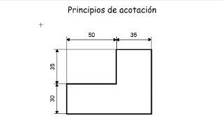 Principios básicos de acotación. Tutorial básico para comenzar a acotar. Iniciación.