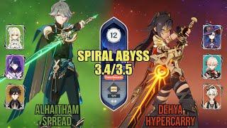 Alhaitham Spread & Dehya Hypercarry - Spiral Abyss 3.4/3.5 - Floor 12 (9)