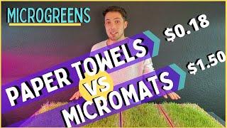 MicroMats vs Paper Towels | Which Grow Medium is Better for Microgreens?