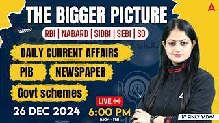 26 Dec Current Affairs 2024 | PIB, Newspaper, Govt Schemes | Insights by Pinky Yadav 