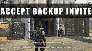 The Division 2 how to answer and accept invite call for backup
