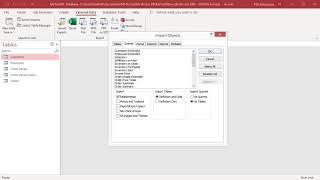 How to Import from another Access Database in MS Access - Office 365