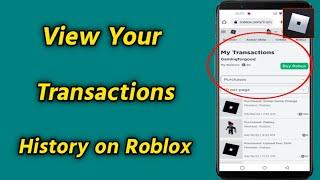 How to View Your Transactions/Purchases History on Roblox Mobile | See Roblox All Transactions