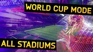 All NEW STADIUMS of the FIFA 18 World Cup Addon | FIFA 18 WC STADIUMS.