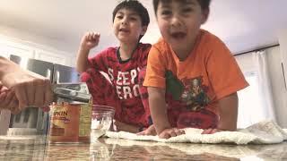 Matt and Mike making Pumpkin Pies