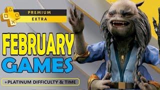 Playstation Plus Extra & Premium Games February 2025 - All Games + Platinum Difficulty & Time