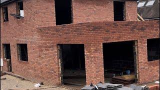 From bungalow to a house brickwork