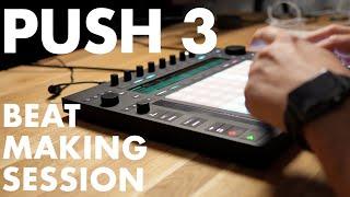 Ableton Push 3 - Sampled beat making session