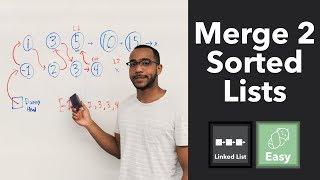 Merge 2 Sorted Lists - A Fundamental Merge Sort Subroutine ("Merge Two Sorted Lists" on LeetCode)