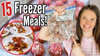 15 EASY FREEZER MEALS | Quick & TASTY Meal Prep Recipe Ideas! | Julia Pacheco