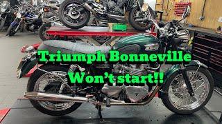 Triumph Bonneville that won’t start!! I found the problem. It’s a quick video but not a short 