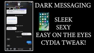 SLEEK DARK MODE MESSAGING TWEAK FOR THE IPHONE MESSAGING APP! DarkMessages! Cydia Tweak iOS 10+!