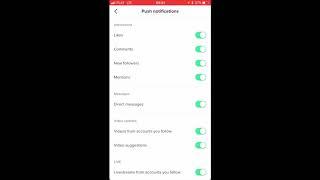 HOW TO DISABLE OR ENABLE TIKTOK DIRECT MESSAGES PUSH NOTIFICATIONS IPHONE IOS