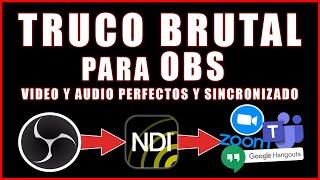  Cómo ENVIAR AUDIO y VÍDEO de OBS a  ZOOM TEAMS SKYPE  y otros |  NDI TOOLS WEBCAM INPUT #3