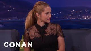 Teresa Palmer Tested Russell Brand With "The Notebook" | CONAN on TBS