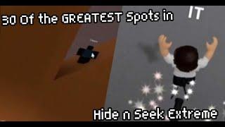 30 of the GREATEST spots/glitches in hide and seek extreme (2023)