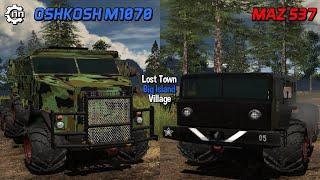 2 trucks are only suitable for the Lost Town - MAZ 537, Oshkosh M1070 | RTHD V11.3