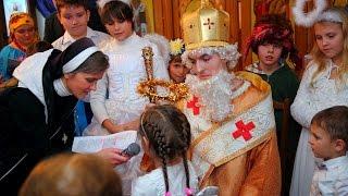 К запорожским детям пришел Св. Николай (видео Сергей Томко)