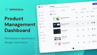 Product Management Dashboard using Tailwind CSS | Speed Code