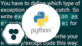 python exception message capturing