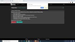 How to factory reset PFSense