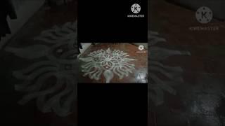 puratasi madham special rangoli design kolam with roller 