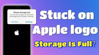 How To Fix iPhone Stuck On Apple Logo Due To Full Storage? NO DATA LOSS!