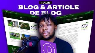 Formation DIVI 2024: Comment personnalisé un page (Template) BLOG et ARTICLE DE BLOG avec DIVI ?